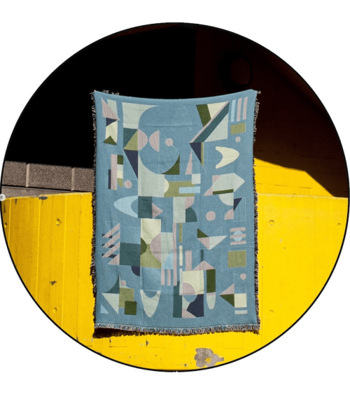 Space Odyssey Mars - Woven cotton blanket House of Hopstock best for sofa throw warm cozy soft