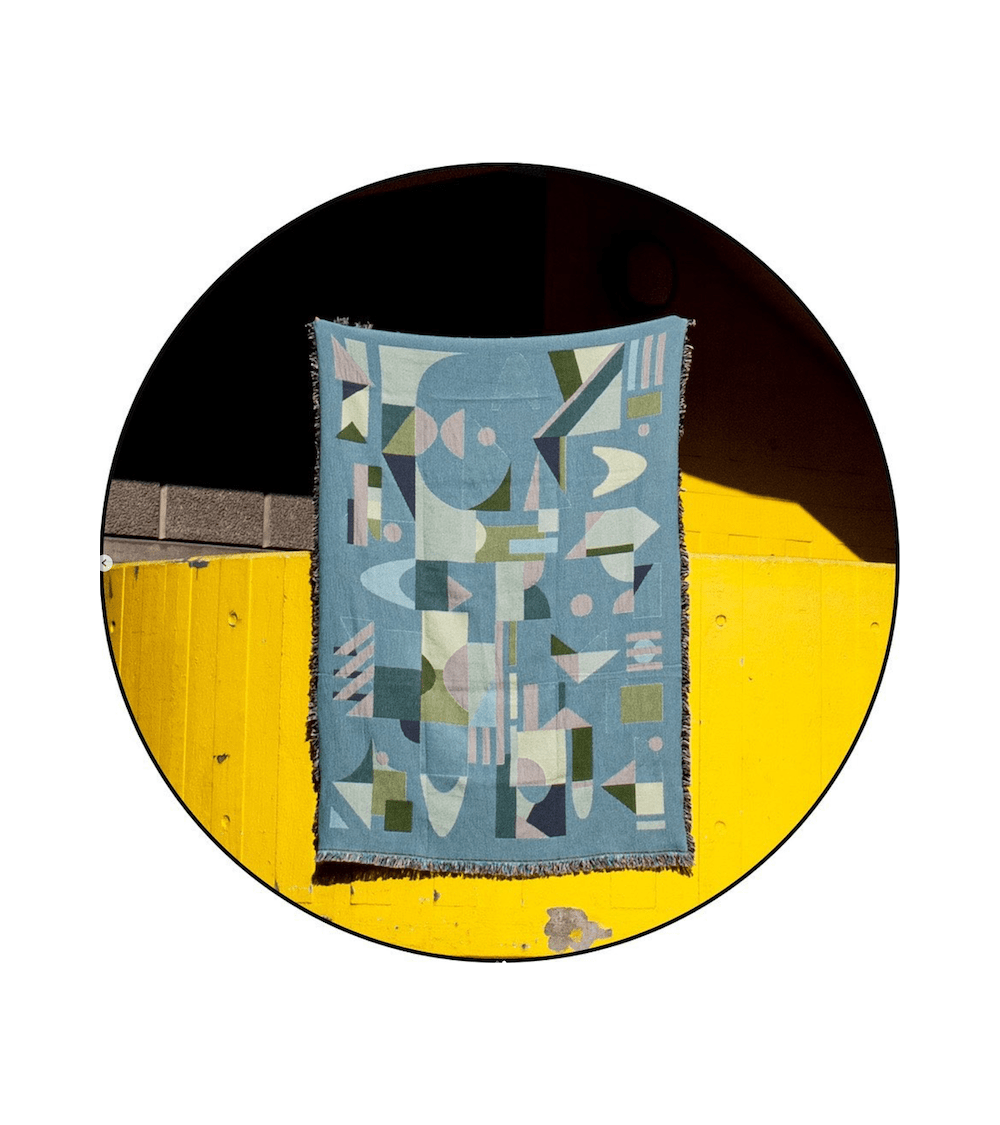 Space Odyssey Mars - Woven cotton blanket House of Hopstock best cozy soft throws and blankets for sofa