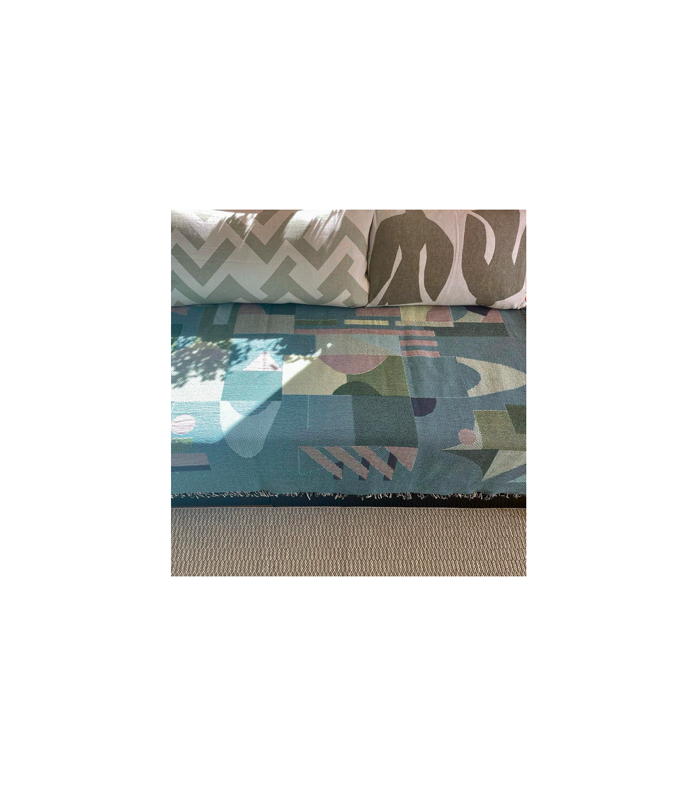 Space Odyssey Mars - Woven cotton blanket House of Hopstock best cozy soft throws and blankets for sofa