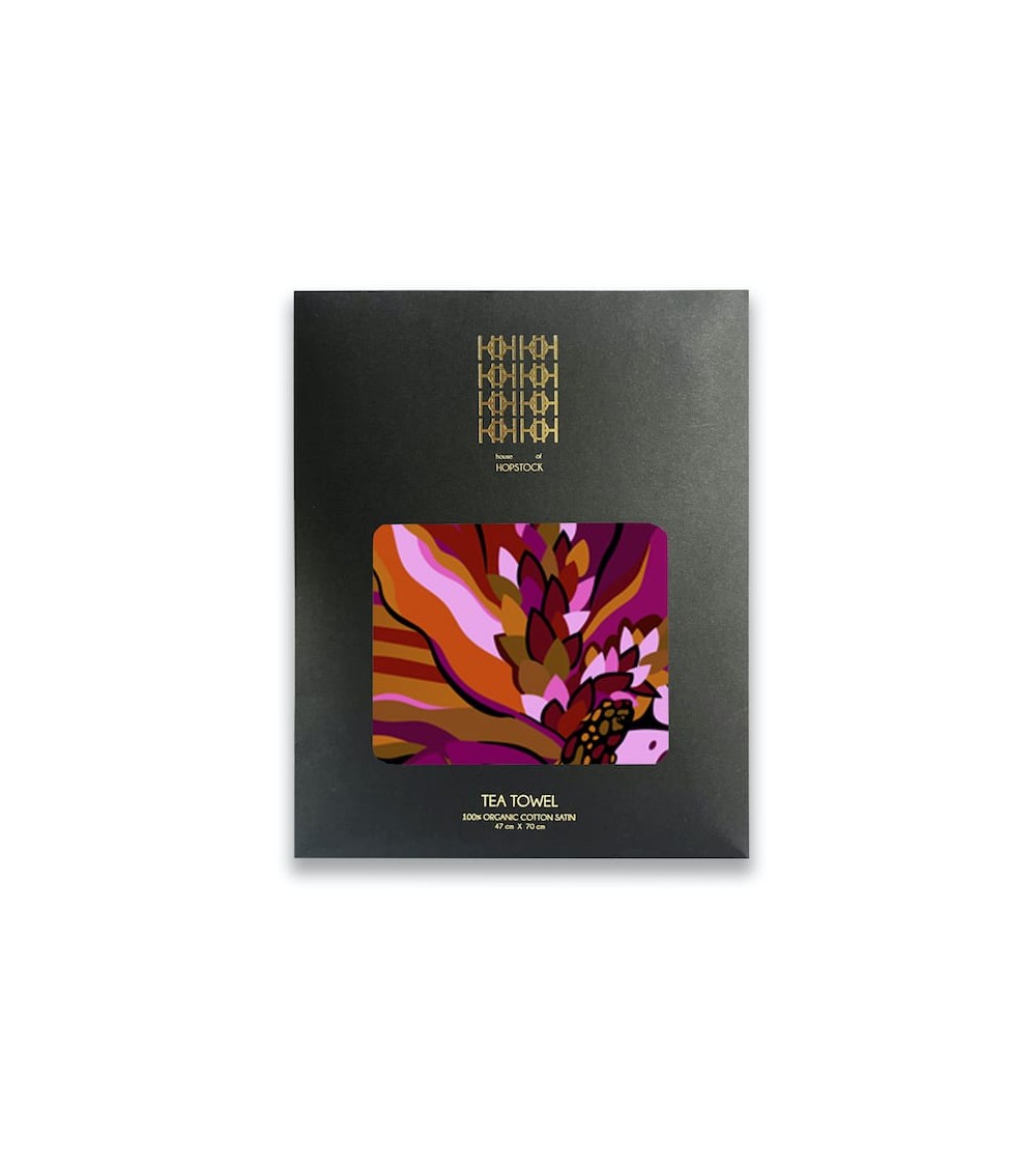 Tropicana Flame - Torchon de cuisine House of Hopstock torchon vaisselle qualité serviette haut de gamme beaux essuie main or...