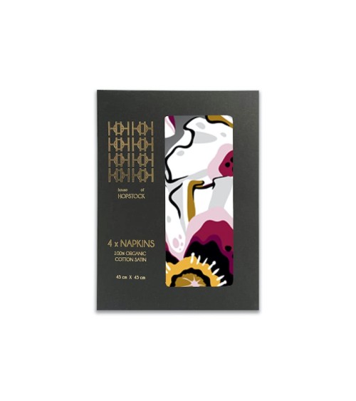 Deadly Bloom Drama - Serviettes de table en tissu House of Hopstock original suisse