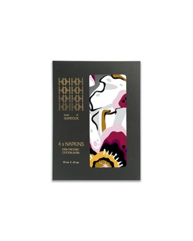 Deadly Bloom Drama - Serviettes de table en tissu House of Hopstock original suisse