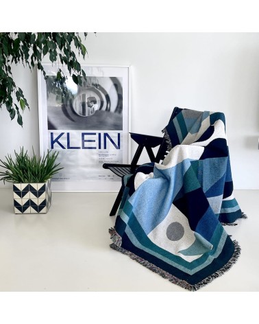 Space Odyssey Neptune - Woven cotton blanket House of Hopstock best cozy soft throws and blankets for sofa