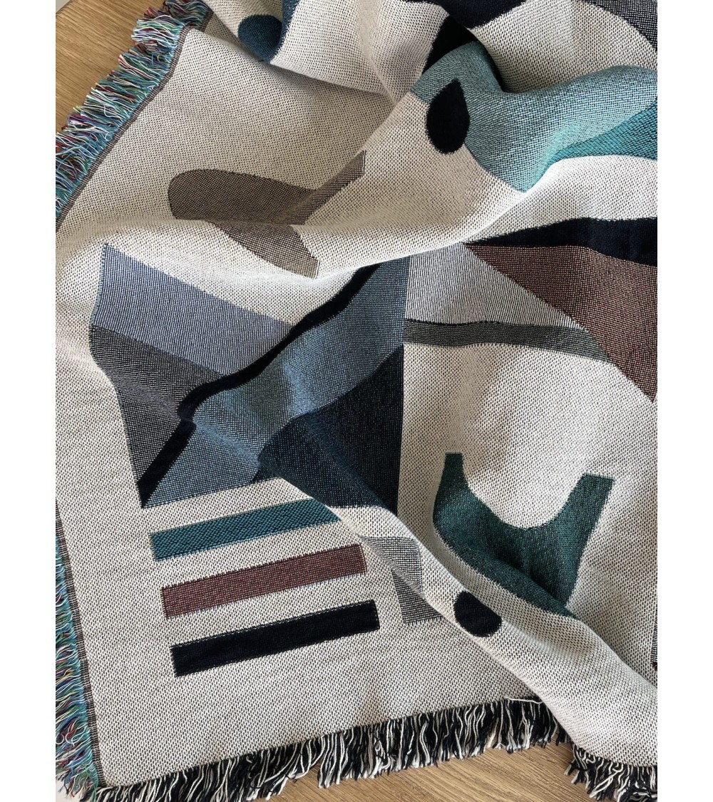 Space Odyssey Borealis - Coperta in cotone House of Hopstock coperte plaid di qualità per da divano svizzera