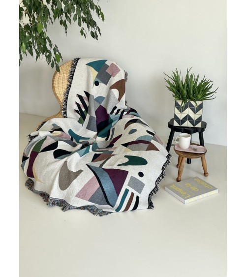 Space Odyssey - Woven cotton blanket House of Hopstock best cozy soft throws and blankets for sofa