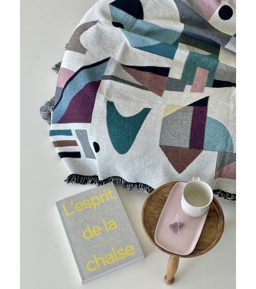 Space Odyssey - Plaid en coton House of Hopstock plaide pour canapé plaid cocooning couverture douce suisse