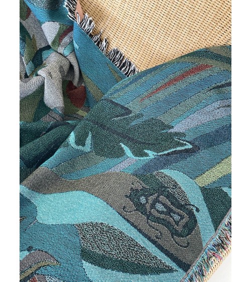 Tropicana Luna - Decke aus Baumwolle House of Hopstock woll decken schafwoll decke kaufen kuscheldecke fûr sofa bett