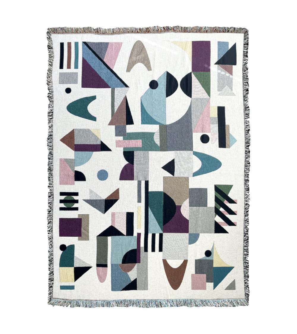 Space Odyssey - Plaid en coton House of Hopstock plaide pour canapé plaid cocooning couverture douce suisse