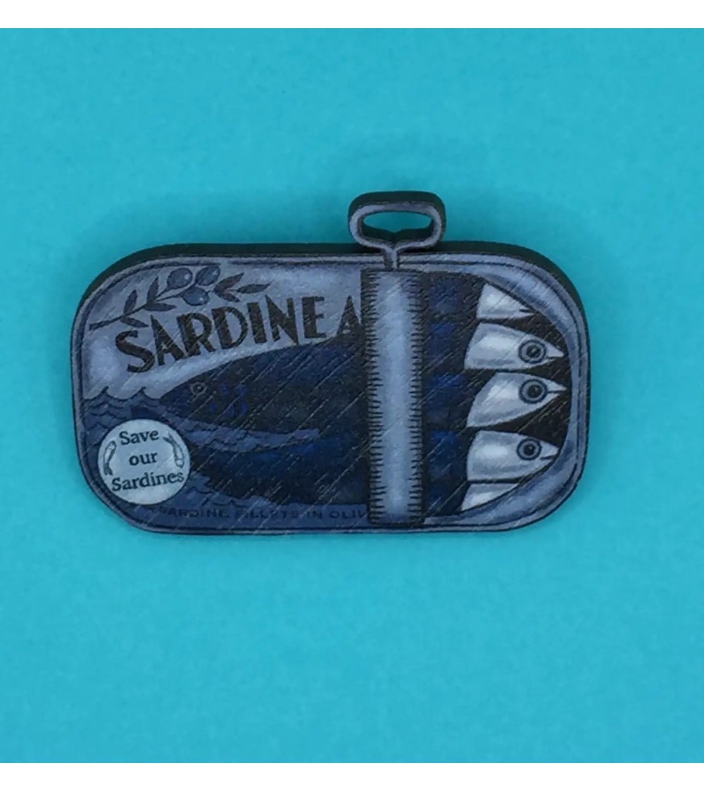 Brosche - Rettet unsere Sardinen Su Owen Anstecknadel Ansteckpins pins anstecknadeln kaufen