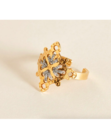 CALA Or Silver - Bague ajustable Camille Enrico Paris fantaisie original femme suisse