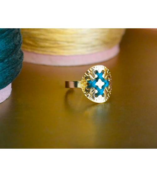 RAKI Gold und Peacock - Verstellbarer Ring Camille Enrico Paris damen frau kinder spezielle kaufen