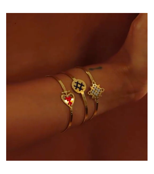 COMA Silver - Bangle Bracelet Camille Enrico Paris cute fashion design designer for women