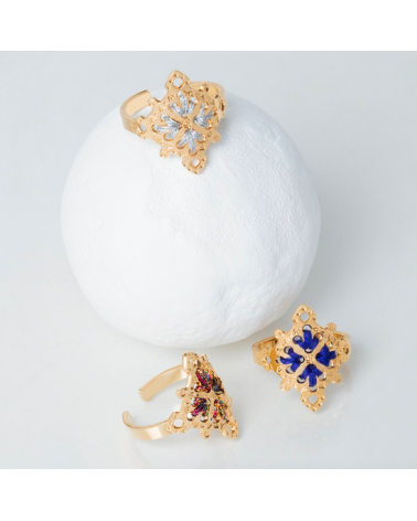 CALA Or Silver - Bague ajustable Camille Enrico Paris fantaisie original femme suisse