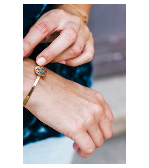RITA Emerald - Bangle Bracelet Camille Enrico Paris cute fashion design designer for women