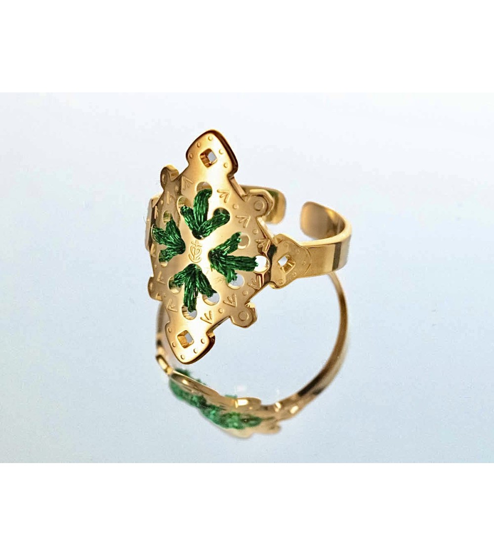 CALA Oro Verde - Anello regolabile Camille Enrico Paris eleganti particolari da donna bambina