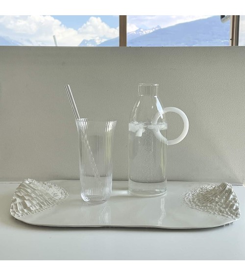 Karaffe aus Glas - Rundgriff Serax wasserkaraffe glas krüg glaskaraffen design