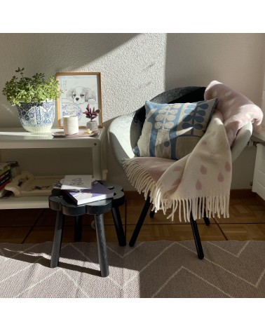 Coperta di lana - RAINY DAYS Rosa Brita Sweden di qualità per divano coperte plaid