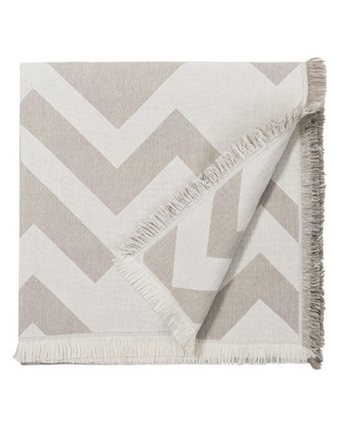 Coperta di cotone - FLORENS Greige Brita Sweden di qualità per divano coperte plaid