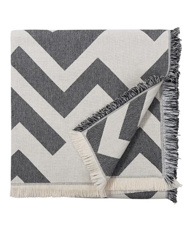 Plaid en coton - FLORENS Beluga Brita Sweden plaide pour canapé plaid cocooning couverture douce suisse