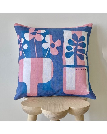 Amélie - Housse de Coussin 40x40 cm Mermade Impressions Textiles coussins décoratifs pour canapé salon deco original suisse