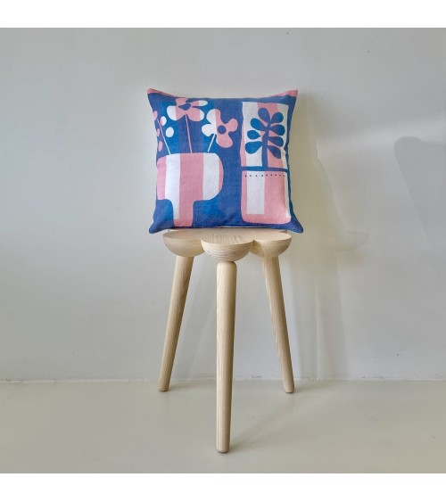 Amélie - Housse de Coussin 40x40 cm Mermade Impressions Textiles pour canapé decoratif salon chaise deco