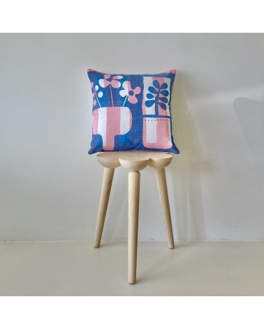Amélie - Housse de Coussin 40x40 cm Mermade Impressions Textiles coussins décoratifs pour canapé salon deco original suisse