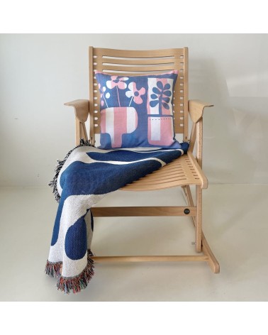Amélie - Housse de Coussin 40x40 cm Mermade Impressions Textiles coussins décoratifs pour canapé salon deco original suisse