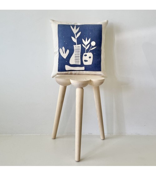 Domitille - Housse de Coussin 40x40 cm Mermade Impressions Textiles coussins décoratifs pour canapé salon deco original suisse