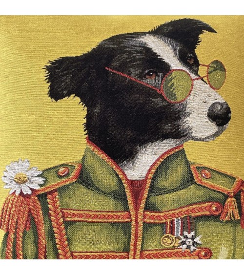 Border Collie Lennon - Housse de coussin Yapatkwa coussins décoratifs pour canapé salon deco original suisse