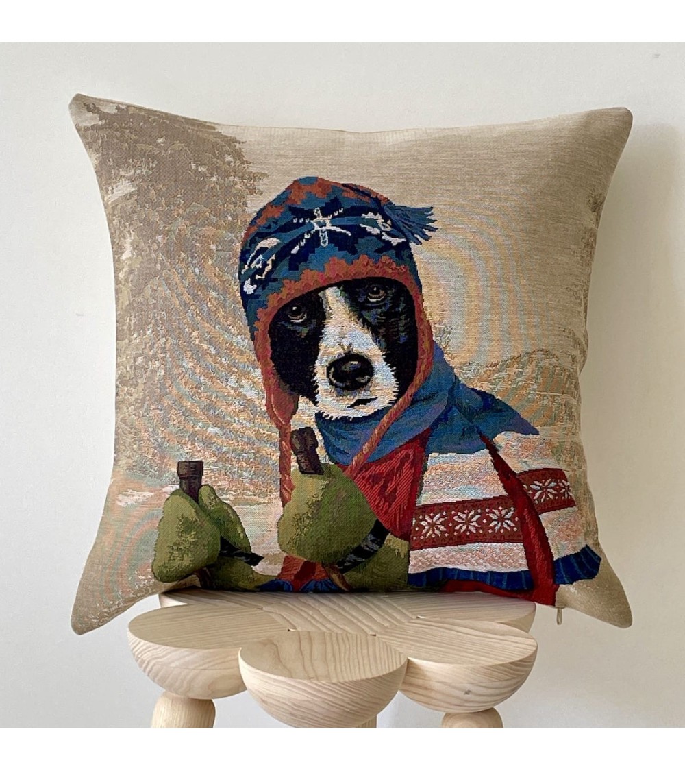 Border Collie - Housse de coussin Yapatkwa coussins décoratifs pour canapé salon deco original suisse