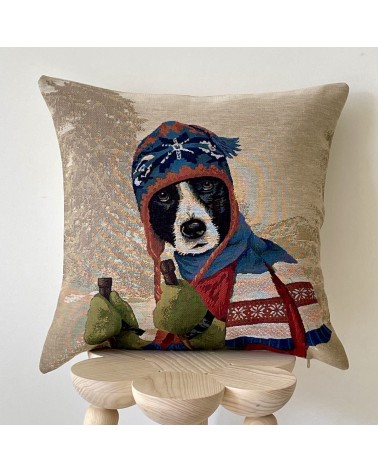 Border Collie - Housse de coussin Yapatkwa coussins décoratifs pour canapé salon deco original suisse