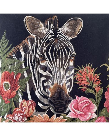 Zebra con fiori - Copricuscini divano Yapatkwa cuscini decorativi per divano deco di lusso originale