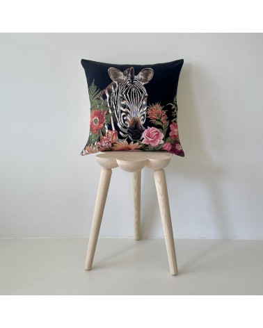 Zebra with flowers - Cushion cover Yapatkwa decorative accent throw pillows cases sofa original