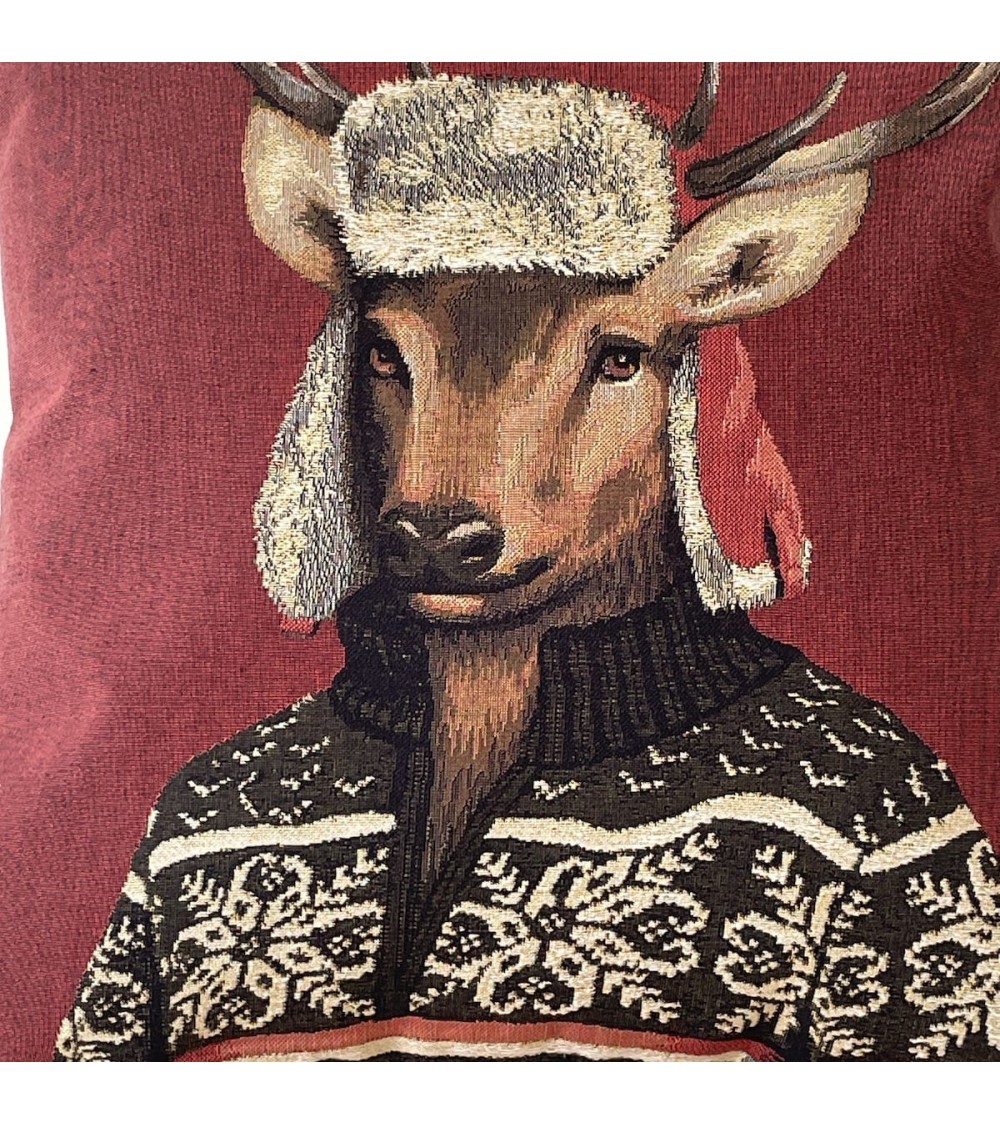 Bergsteiger Hirsch - Kissenbezug Yapatkwa zierkissen sofa deko kissen kaufen dekokissen sofakissen