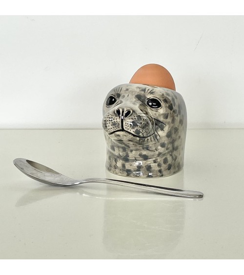 Harbour Seal - Eggcup Quail Ceramics cute egg cup holder