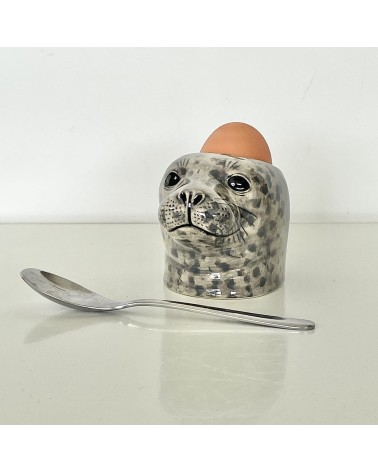 Harbour Seal - Eggcup Quail Ceramics cute egg cup holder