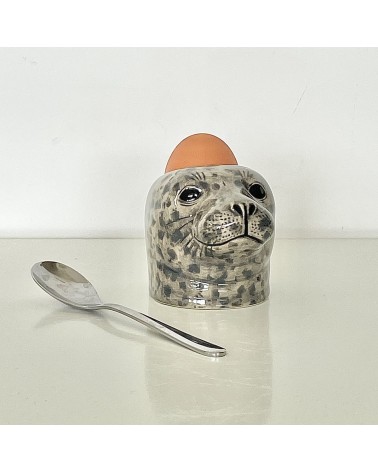 Harbour Seal - Eggcup Quail Ceramics cute egg cup holder