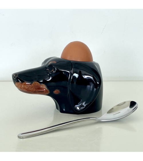 Dachshund - Eggcup Quail Ceramics cute egg cup holder