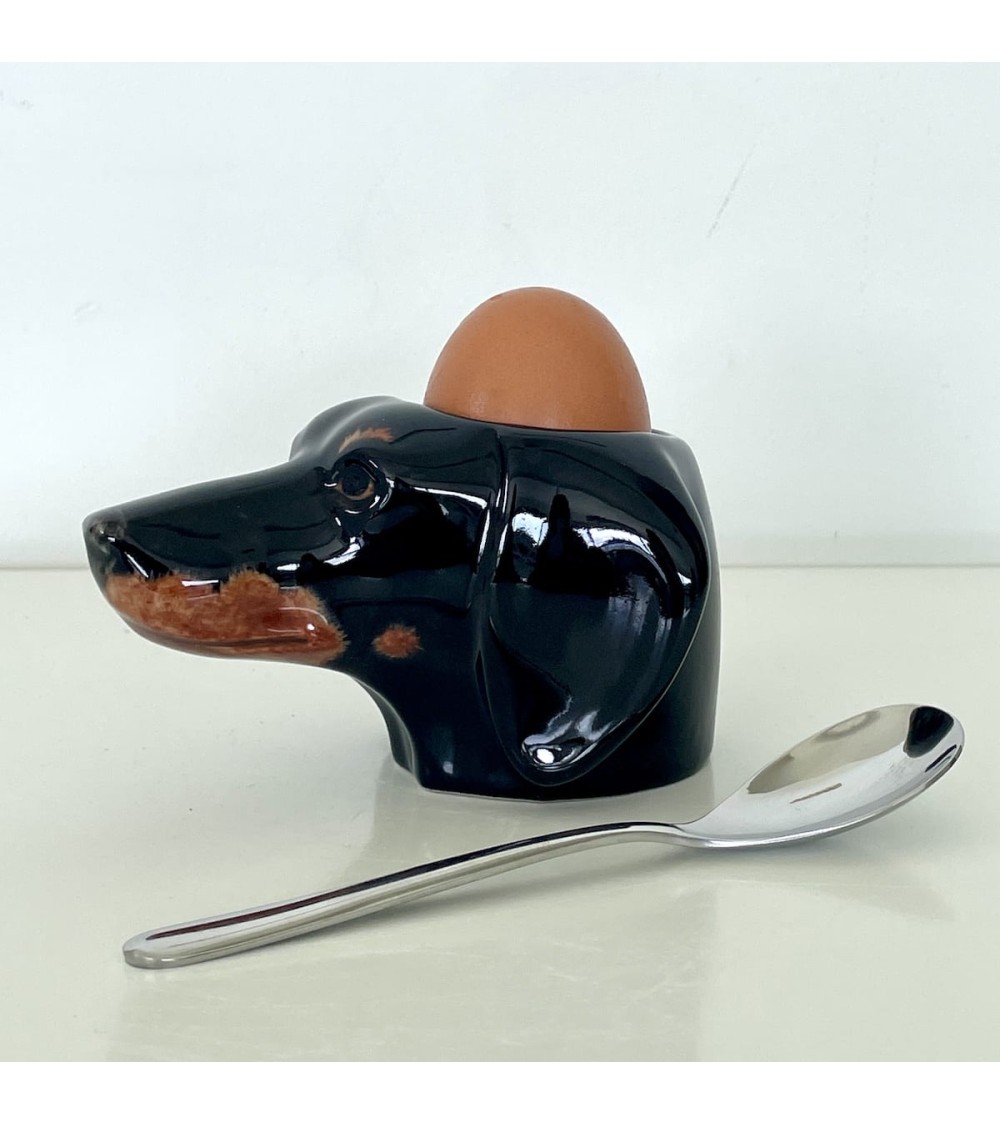 Porta uova in ceramica - Bassotto - Quail Ceramics