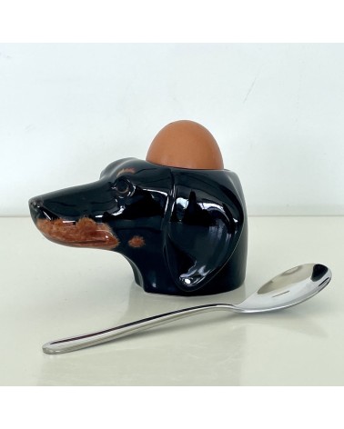 Dachshund - Eggcup Quail Ceramics cute egg cup holder