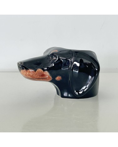 Dachshund - Eggcup Quail Ceramics cute egg cup holder