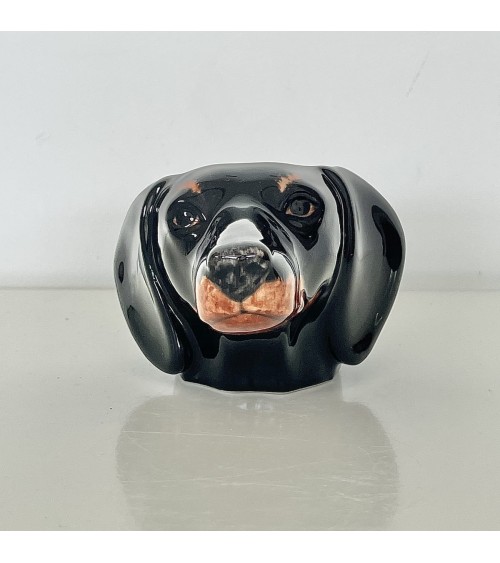 Dachshund - Eggcup Quail Ceramics cute egg cup holder