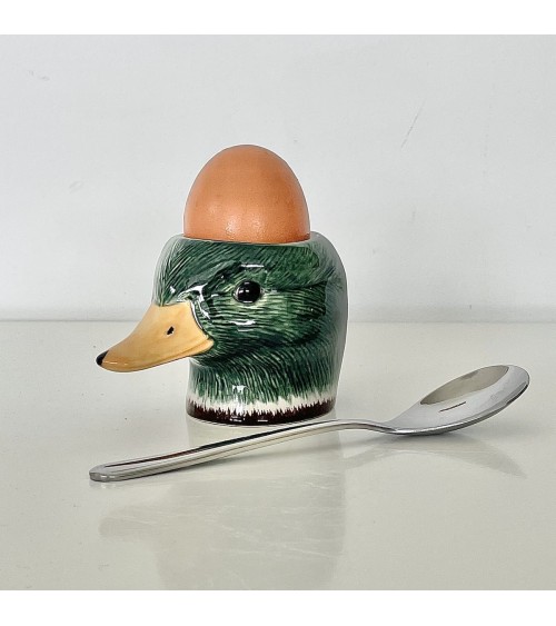 Mallard duck - Eggcup Quail Ceramics cute egg cup holder