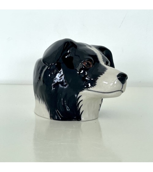 Border Collie - Eggcup Quail Ceramics cute egg cup holder