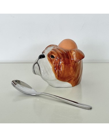 English Bulldog - Eggcup Quail Ceramics cute egg cup holder