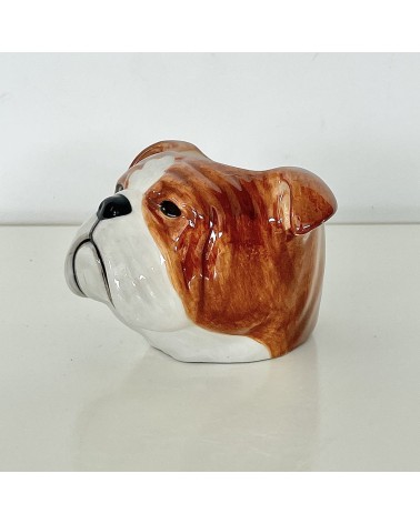 Bulldog Inglese - Porta uova in ceramica Quail Ceramics portauova design particolari