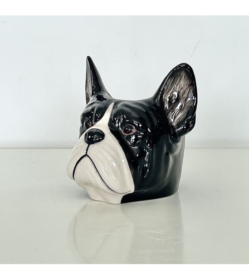 Bouledogue Français - Coquetier en céramique Quail Ceramics oeuf original design