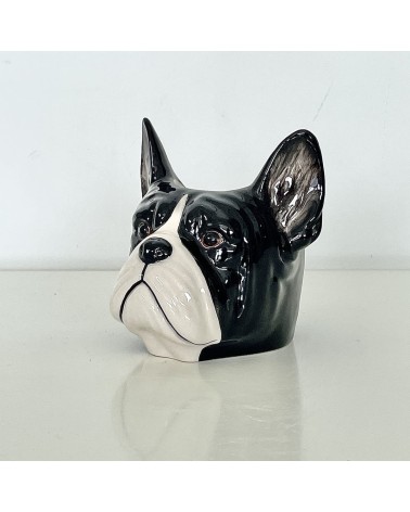 Bouledogue Français - Coquetier en céramique Quail Ceramics oeuf original design