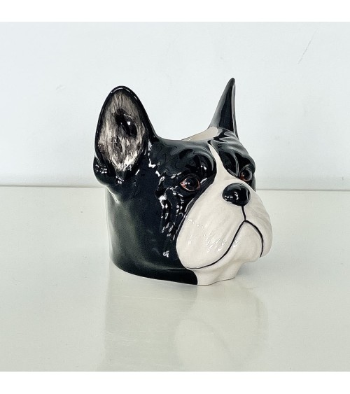 Bouledogue Français - Coquetier en céramique Quail Ceramics oeuf original design