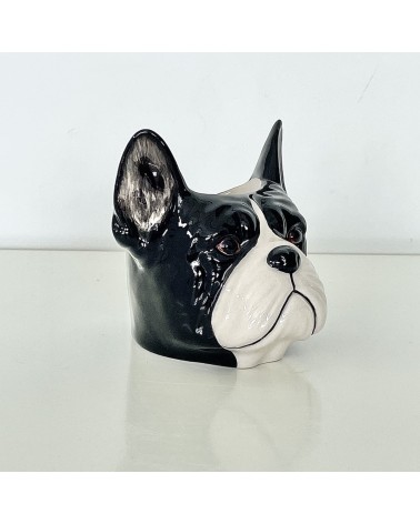 Bouledogue Français - Coquetier en céramique Quail Ceramics oeuf original design